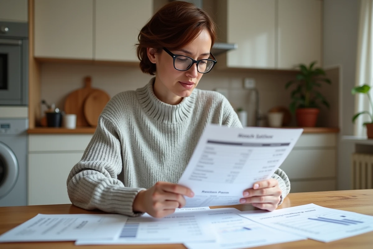 Femme comparant des offres de devis rénovation à domicile avant validation